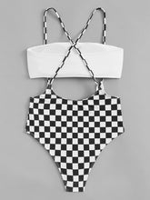 Load image into Gallery viewer, Atalanta Checkered Suspender Shorts
